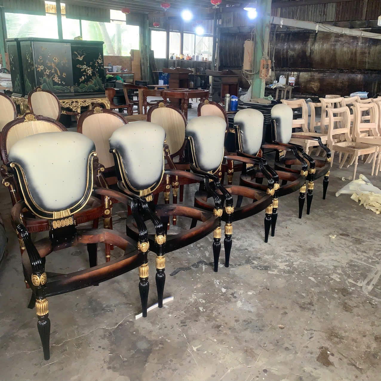 GHẾ LÀM VIỆC LOUIS XVI CỔ ĐIỂN SANG TRỌNG PHONG CÁCH TÂN CỔ ĐIỂN CHÂU ÂU